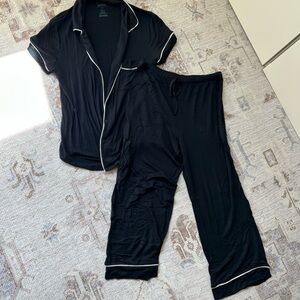 Auden Black Loungewear with White Accents